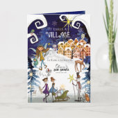 It Takes a Village Winter Fairy Storybook Keepsake Kaart (Voorkant)