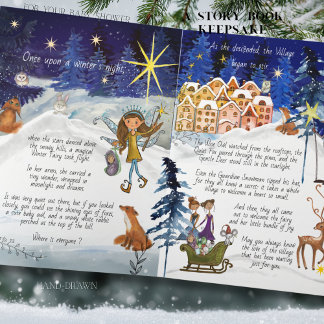 It Takes a Village Winter Fairy Storybook Keepsake Kaart