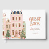 It Takes a Village Winter Girl Baby Shower Gastenboek (Voorkant)