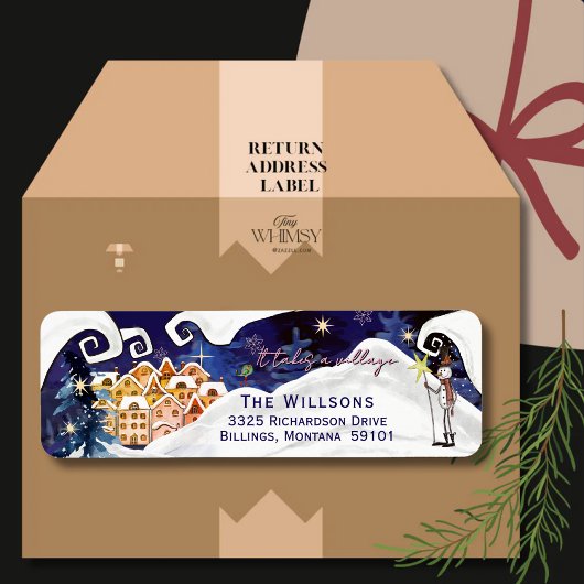 It Takes a Village Winter Guardian Baby Shower Etiket