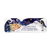 It Takes a Village Winter Guardian Baby Shower Etiket (Voorkant)