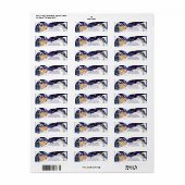 It Takes a Village Winter Guardian Baby Shower Etiket (Full Sheet)