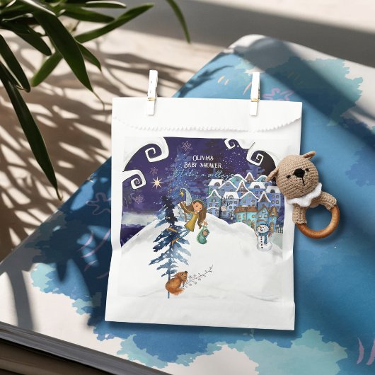 It Takes a Village – Winter Magic Ice Blue Bedankzakje