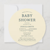 It Takes A Village Winter Neutral Baby Shower Kaart (Achterkant)