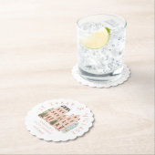 It takes a Village Winter Pink Snow Baby Shower Kartonnen Onderzetters (Insitu)