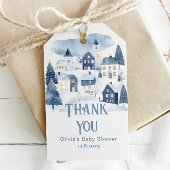 It takes a Village Winter Snow Navy Thank you Cadeaulabel