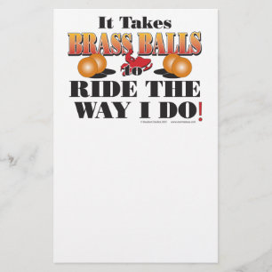 IT-TAKES-BRASS-BALLS BRIEFPAPIER