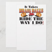 IT-TAKES-BRASS-BALLS BRIEFPAPIER (Voorkant / Achterkant)