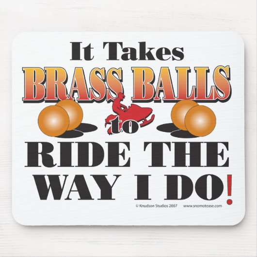 IT-TAKES-BRASS-BALLS MUISMAT (Voorkant)