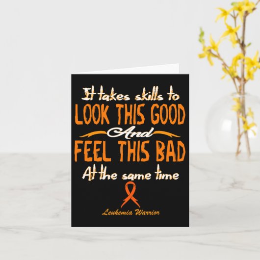 It Takes Skills To Look This Good  Kaart (Gele Bloem)