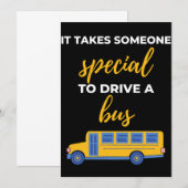 It Takes Someone Special To Drive A Bus Bedankkaart (Voorkant / Achterkant)