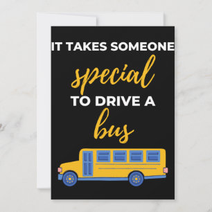 It Takes Someone Special To Drive A Bus Bedankkaart
