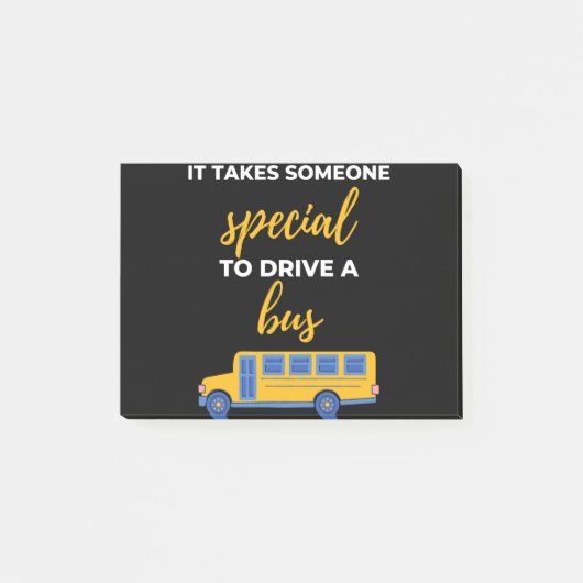 It Takes Someone Special To Drive A Bus Post-it® Notes (Voorkant)