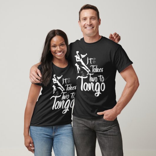 It Takes Two To Tango Artwork Tango Teachers T-shirt (Unisex)