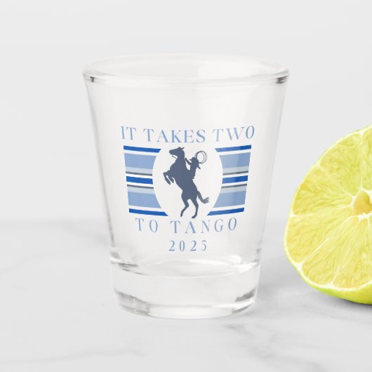 It Takes Two To Tango - Western vrijgezellenfeest Shot Glas (Voorkant)