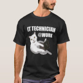 IT technicus Tech Nerd PC Computerfreak IT Guy T-shirt (Voorkant)
