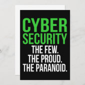 IT-technologiesoftware voor Cyber Security Compute Kaart (Voorkant / Achterkant)