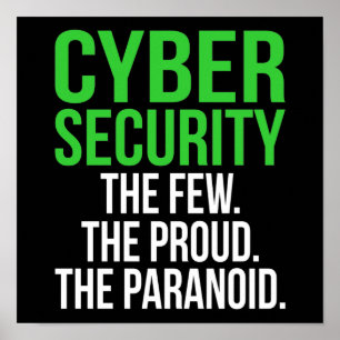 IT-technologiesoftware voor Cyber Security Compute Poster