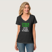 IT-technologiesoftware voor Cyber Security Compute T-shirt (Voorkant volledig)