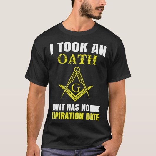 It Took An Oath Masonic Master Square And Compass T-shirt (Voorkant)