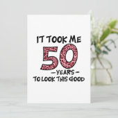 it took me 50 years to look this good save the date (Staand voorkant)