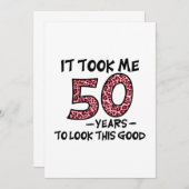 it took me 50 years to look this good save the date (Voorkant / Achterkant)