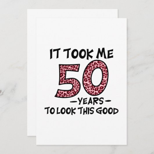 it took me 50 years to look this good save the date (Voorkant / Achterkant)