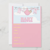 IT van de baby showerkaart is een MEISJE Kaart (Voorkant)