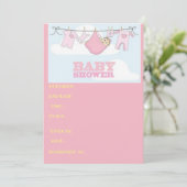 IT van de baby showerkaart is een MEISJE Kaart (Staand voorkant)