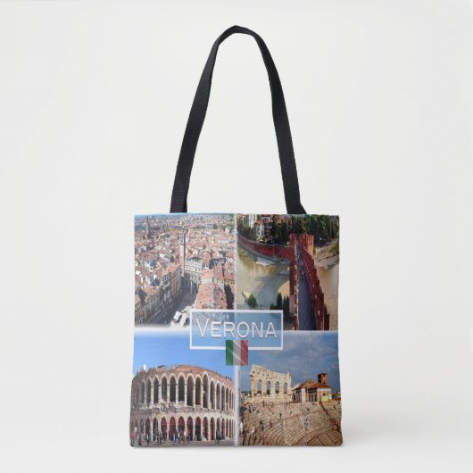 IT Verona - Intern Arena Castelvecchio Bridge Tote Bag (Voorkant)
