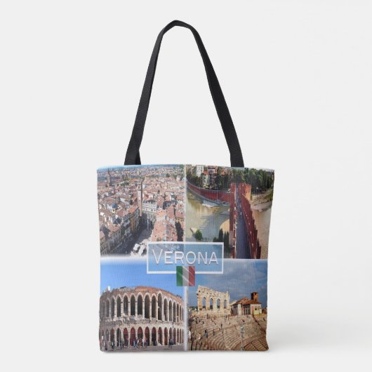 IT Verona - Intern Arena Castelvecchio Bridge Tote Bag (Achterkant)