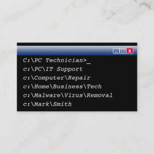 IT-Visitekaartjes - Speciaal computertechnicus Visitekaartje
