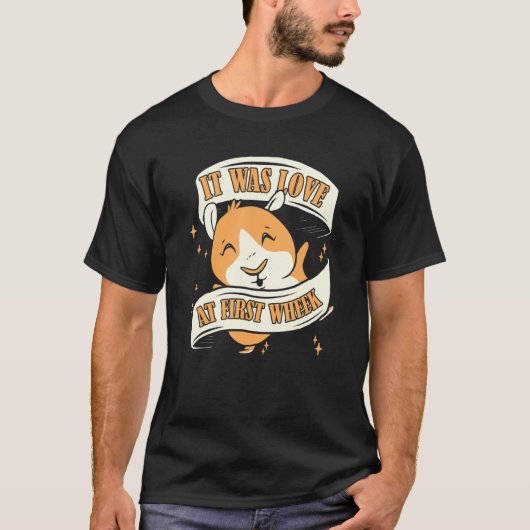 It Was Love At First Wheek Guinea Pig 1 T-shirt (Voorkant)