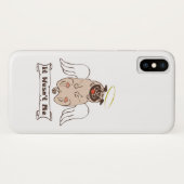 It Wasn't Me angel pug funny quote Case-Mate iPhone Case (Achterkant (horizontaal))