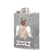 It Wasn't Me angel pug funny quote    Heupfles (Links)