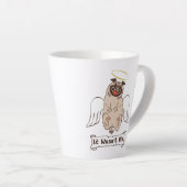 It Wasn't Me angel pug funny quote Latte Mok (Rechterhoek)