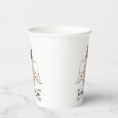 It Wasn't Me angel pug funny quote Papieren Bekers (Rechts)