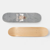 It Wasn't Me angel pug funny quote Persoonlijk Skateboard (Horizontaal)