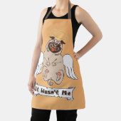 It Wasn't Me angel pug funny quote Schort (Insitu)
