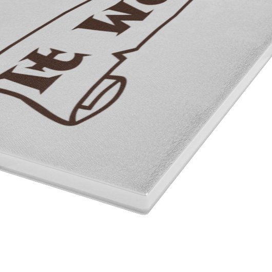 It Wasn't Me angel pug funny quote Snijplank (Hoek)