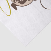 It Wasn't Me angel pug funny quote Tissuepapier (Detail)