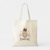 It Wasn't Me angel pug funny quote Tote Bag (Achterkant)