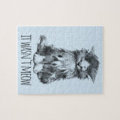 It Wasn't Meow Cute Fluffy Kitten Light Blue Legpuzzel (Horizontaal)