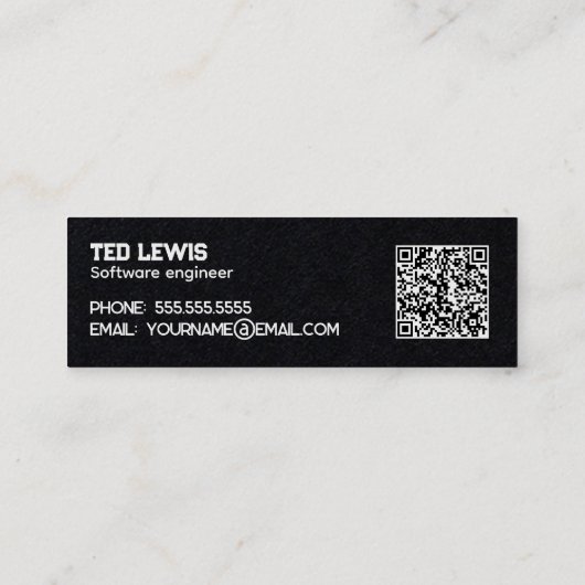 IT werkt QR Mini Visitekaartje (Achterkant)