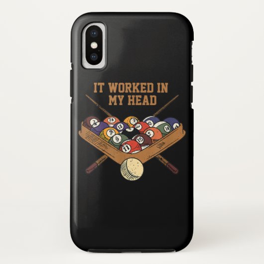 It Worked In My Head Billiards Gift 8-Ball Pool Case-Mate iPhone Case (Achterkant)