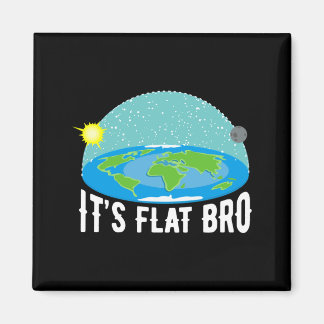 It X27 S Flat Bro Funny Flat Earth Society T Shi T Magneet