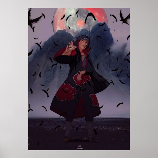 Itachi uchiha Akatsuki Poster (Voorkant)
