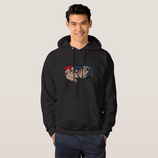 Itachi uchiha black hoodie (Voorkant volledig)