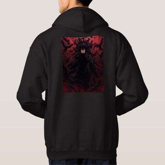 Itachi Uchiha Crow Illusionist Hoodie (Achterkant)
