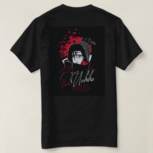 Itachi uchiha tshirt (Design achterkant)